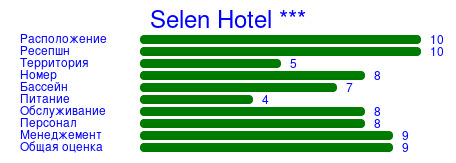 Рейтинг отеля Selen Hotel ***